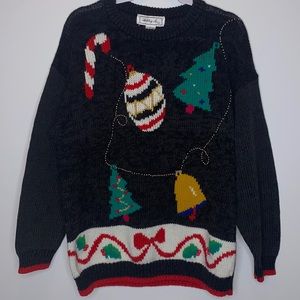 Ashley S. Plus Ugly Christmas Sweater. Black & Charcoal Gray. Size (22W/…